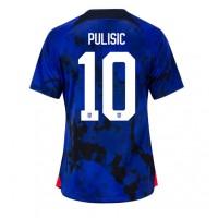 Spojené štáty Christian Pulisic #10 Vonkajší Ženy futbalový dres MS 2022 Krátky Rukáv